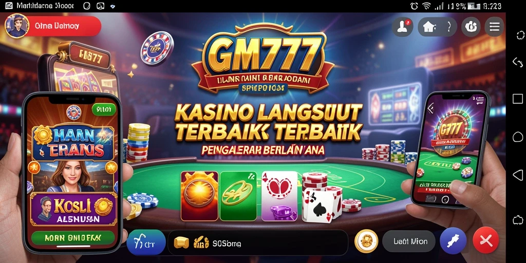 Tampilan gameplay Live Casino yang menegangkan dan interaktif.