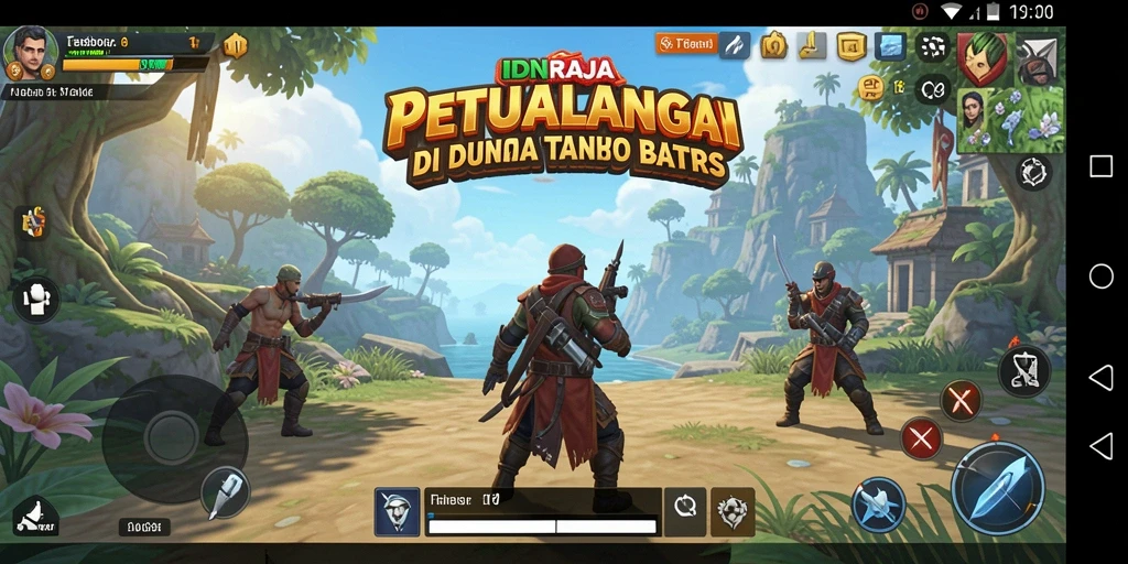 Screenshot gameplay menunjukkan petualangan seru di dunia terbuka.