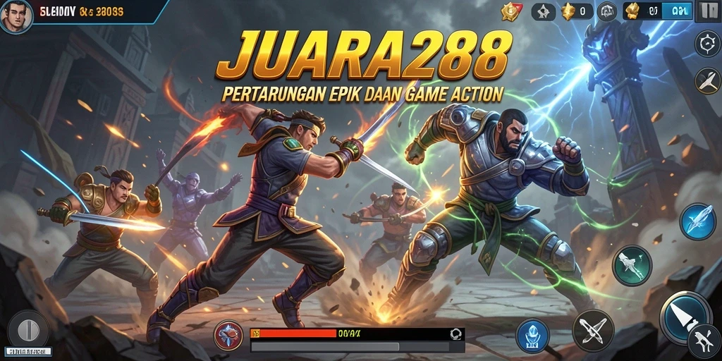 Tampilan menegangkan dalam gameplay JUARA288 yang penuh aksi.