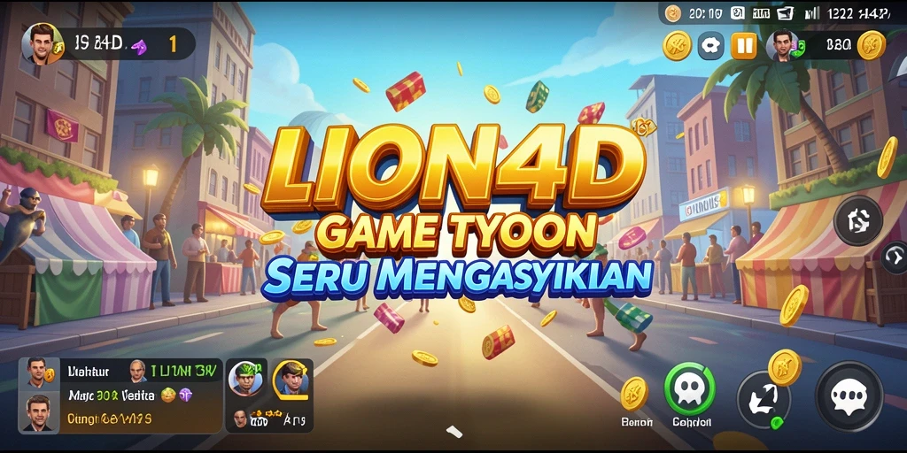 Screenshot utama menampilkan gameplay LION4D yang seru.
