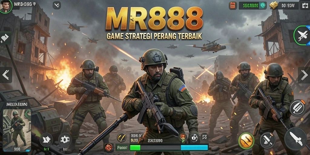 Tampilan menarik dari permainan strategi SLG MR888.