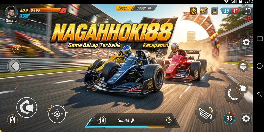 Gameplay Racing NAGAHOKI88 yang penuh aksi dan seru.