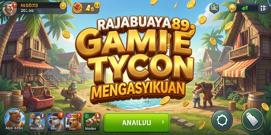 Tampilan gameplay menarik dari RAJABUAYA89 dalam mengelola bisnis.
