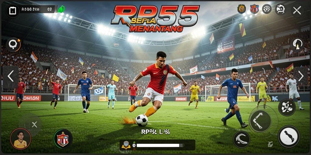Tampilan gameplay seru dan penuh aksi di RP55.