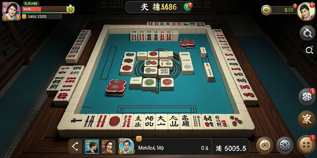 Screenshot gameplay SUKA86 menampilkan keseruan permainan Mahjong yang menarik.